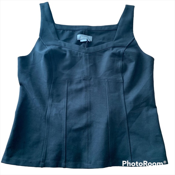 Anthropologie Tops - Anthropologie black sleeveless blouse, top